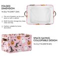 thumbnail image 2 of Yayeee Canvas Storage Basket with Handles for Shelves Fabric Bins Closet Organizer, Pink Halloween Ghosts, 2 of 8
