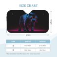 thumbnail image 2 of Kdxio Futuristic Purple Panther Print Windshield Sun Shade, Foldable Sun Blocker for Car,Truck,SUV Automotive Interior Sun Protection,Reflective Shade for Front Windshield(Small), 2 of 6