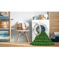 thumbnail image 2 of Ahgly Tapis Rond Lavable en Machine Intérieur Transitionnel Vert Émeraude Profond, 7 Pieds Rond, 2 of 7