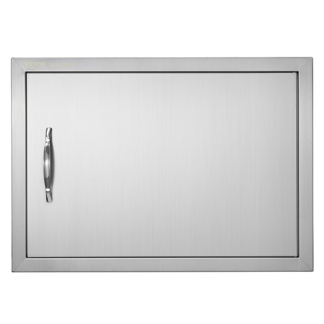 STAWAY Porte d'Accès pour BBQ - Porte de Cuisine Extérieure en Acier Inoxydable 24x17 Pouces, Design Réversible, Antirouille, Installation Facile, Parfait pour les Stations de Grillade