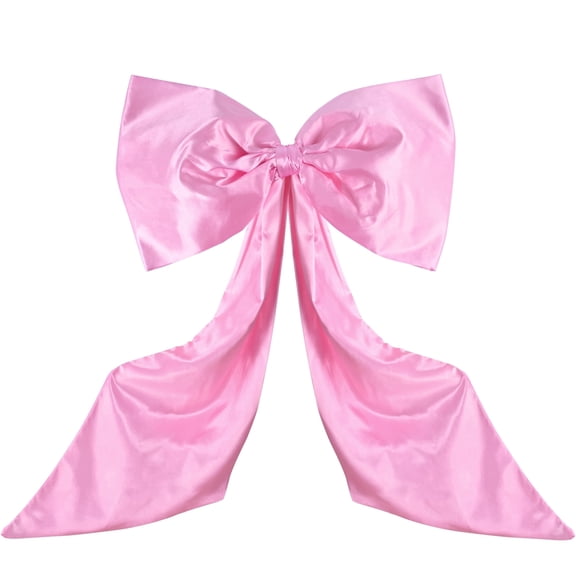 RosePink Bow Coquette Birthday Decorations, Big Bow Wall Hanging Decor Backdrop, Large Room Door Bow for Bachelorette Bridal Shower Christmas Wedding and Graduation