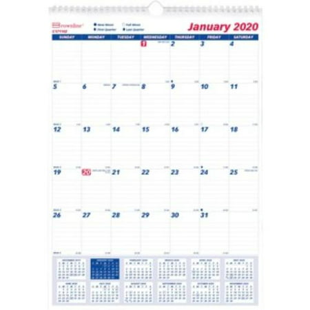 One Month Per Page Twin Wirebound Wall Calendar, 12 x 17, (Best Multi User Calendar App)