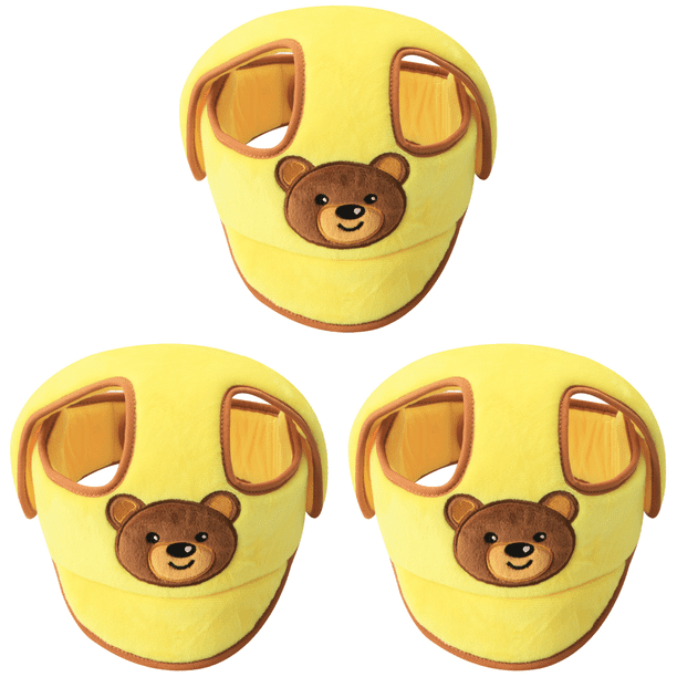 Gorro Protección para La Cabeza Anticaída Suave Bebé Seguridad Ajustable () Amarillo