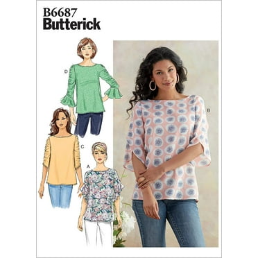 Butterick Pattern Misses' Top Sizes 6-8-10-12-14 - Walmart.com