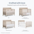 thumbnail image 6 of Dream On Me Ivy 5 in 1 Convertible Full-size Crib, Greenguard Gold & JPMA Certified, Converts from Baby Crib to Toddler Bed, Day Bed, Kids Bed and Full-size Bed, Almond Butter, 6 of 10