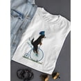 thumbnail image 3 of Bernese On Penny Farthing T-Shirt Women -Fab Funky Designs, Female 5X-Large, 3 of 4