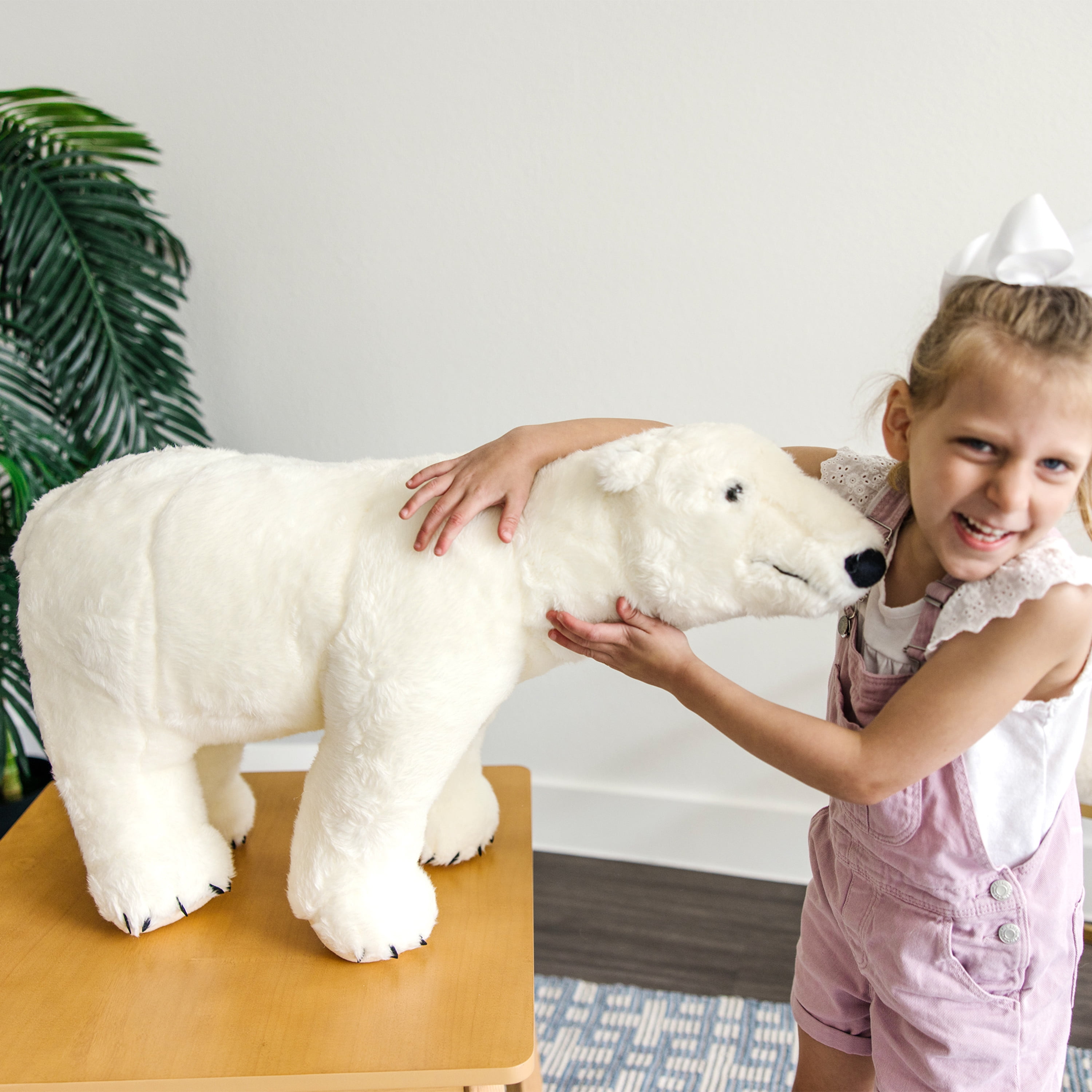 Melissa & Doug Giant Stuffed Horse - Nearly 3 Feet Tall, Realistic Brown Plush Animal For Kids