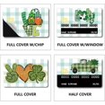 thumbnail image 4 of 4Pcs Shamrock Card Stickers Credit Card Decor Bank Card Protecting Waterproof Removable No Bubble Matte Scratch Resistant Film for Transportation Card Good Lucky Blessing Gifts 3.3x2.1in, 4 of 6