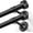 Black, variant on Heavy Duty Curtain Rods 32-90 Inch, 1 Inch Adjustable Black Curtain Rod for Windows, Long Window Treatment Rods with Aluminium Finials, Easy Installation