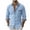 Sky Blue, variant on JIA JIA SHUANG Men's Dress Shirts Long Sleeve Collared Double Breasted Button Formal Shirt Business Casual Tops for Wedding Beach Prom