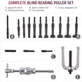 thumbnail image 5 of Foreverun Motor 16PCS Blind Hole Pilot Internal Extractor/Remover Bearing Puller Set with Case, 5 of 5