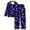 1-Dark Blue, variant on Telankuip Womens Christmas Pajamas Sets Xmas Printed Long Sleeve Button down Shirts and Pjs Pants Silk Soft Lightweight Comfort Casual Loungewear Sleepwear 6-White XL