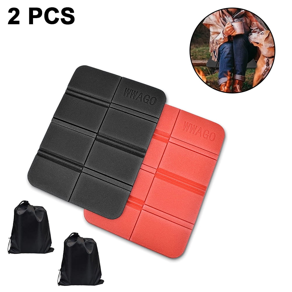 Insulated Folding Foam Sit Mat 2Pcs Portable Waterproof Seat Pad Thermal Sitting Mat Cushion for Outdoor Camping Hiking Picnic Park