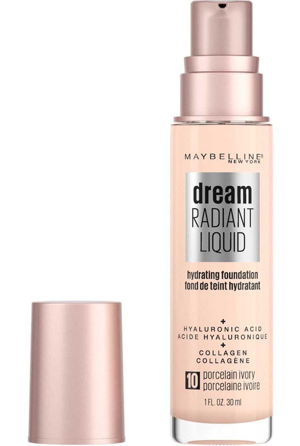 Fond de teint liquide radieux et hydratant à couvrance moyenne