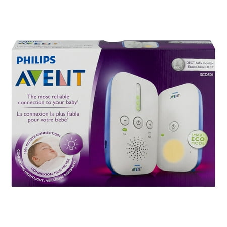 Philips Avent DECT Audio Baby Monitor, SCD501/10 - Walmart.com