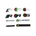 thumbnail image 2 of Suitable For S-standard R Logo de Voiture Modification XF XE XJL R-SPORT Logo en Métal Logo de Queue de Sport Autocollant de Tableau de Feuilles-SinKeeU, 2 of 4