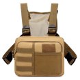 thumbnail image 1 of DQrwqpou Streetwear Men Chest Rig Bag Tactics Outdoor Vest Chest Bag para Viajes (caqui), 1 of 9