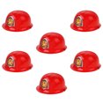 thumbnail image 2 of cascos de seguridad de plástico para juegos de rol, sombreros de bombero rojos, diseño de bombero, divertidos gadgets, juguete educativo para niños, cosplay., 2 of 7