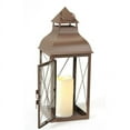 thumbnail image 2 of 16.75" Cottage Style Metallic Brown Lantern with Flameless LED Pillar Candle, 2 of 2