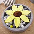 thumbnail image 3 of The Original Flower Bath Pad for Newborns Cojín ultrasuave de felpa para lavabo para bebés de 0 a 6 meses Amarillo canario LingWen 9024715113733, 3 of 4