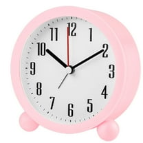 CCOCC Alarm Clock,Precise Desk Clock,Quiet Alarm Clocks for Bedrooms,Portable Alarm Clock with Night Light