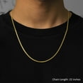 thumbnail image 6 of LOVEBLING 10K Yellow Gold 2.5mm Solid Miami Cuban Link Chain Necklace (20"), 6 of 6
