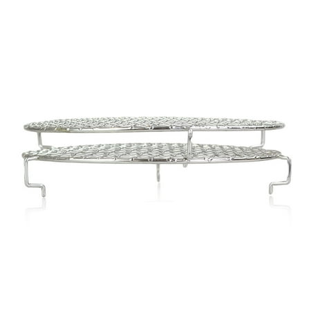 

Ksruee Stainless Steel Air Fryer Rack | Multi-Purpose Stackable Dehydration Racks Trays | Baking Stand Grill Air Fryer Accessories Fits 4.2QT - 6.8QT Oven Press Cooker