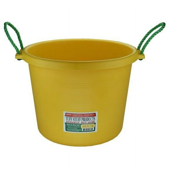 Tuff Stuff Products MCK-YE 70 qt. Muck Bucket - Yellow