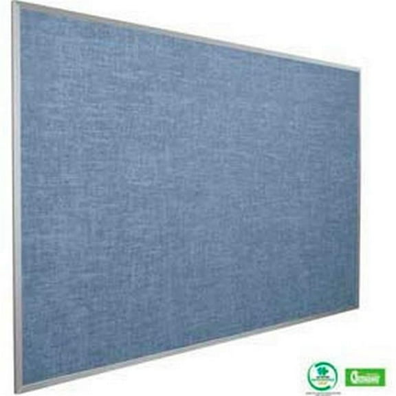 Vin-Tak Tackboard with Aluminum Trim - Pacific Blue - 72 x 48 in.