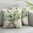 thumbnail image 3 of COMIO  Spring Summer Leaf Pillow Covers Watercolor Eucalyptus Leaves Couch Pillow Cases Sage Green Farmhouse Throw Pillows Home Decor for Living Room Bedroom Bed Cushion Outdoor, 3 of 5