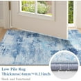 thumbnail image 3 of Modern Abstract Area Rugs for Living Room x Non Slip Machine Washable Rug Lightweight Low Pile Floor Carpet for Bedroom Dining Room Nursery Home Office Entryway Rugs Grey, 3 of 9
