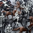 thumbnail image 3 of 28 Pcs Figurines de Chevaliers Médiévaux Guerriers Chevaux Soldats Modèle Ensemble de Jeu Jouet pour Enfants, 3 of 6