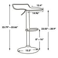 thumbnail image 7 of Adjustable Height Swivel Bar Stool Modern Black Bar ChairSet of 2, 7 of 7