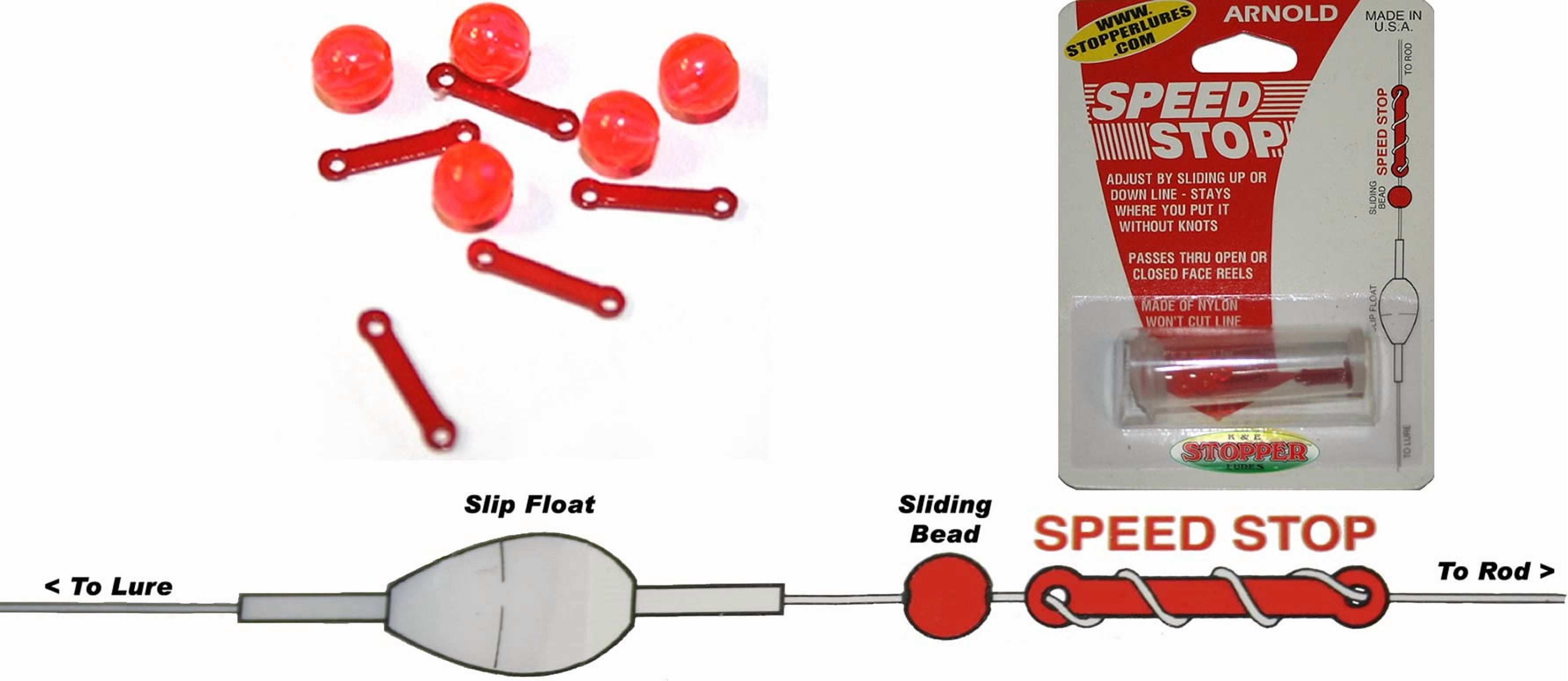 (3 pack) K&E SPEED STOPS | 5 PK Bobber Stops