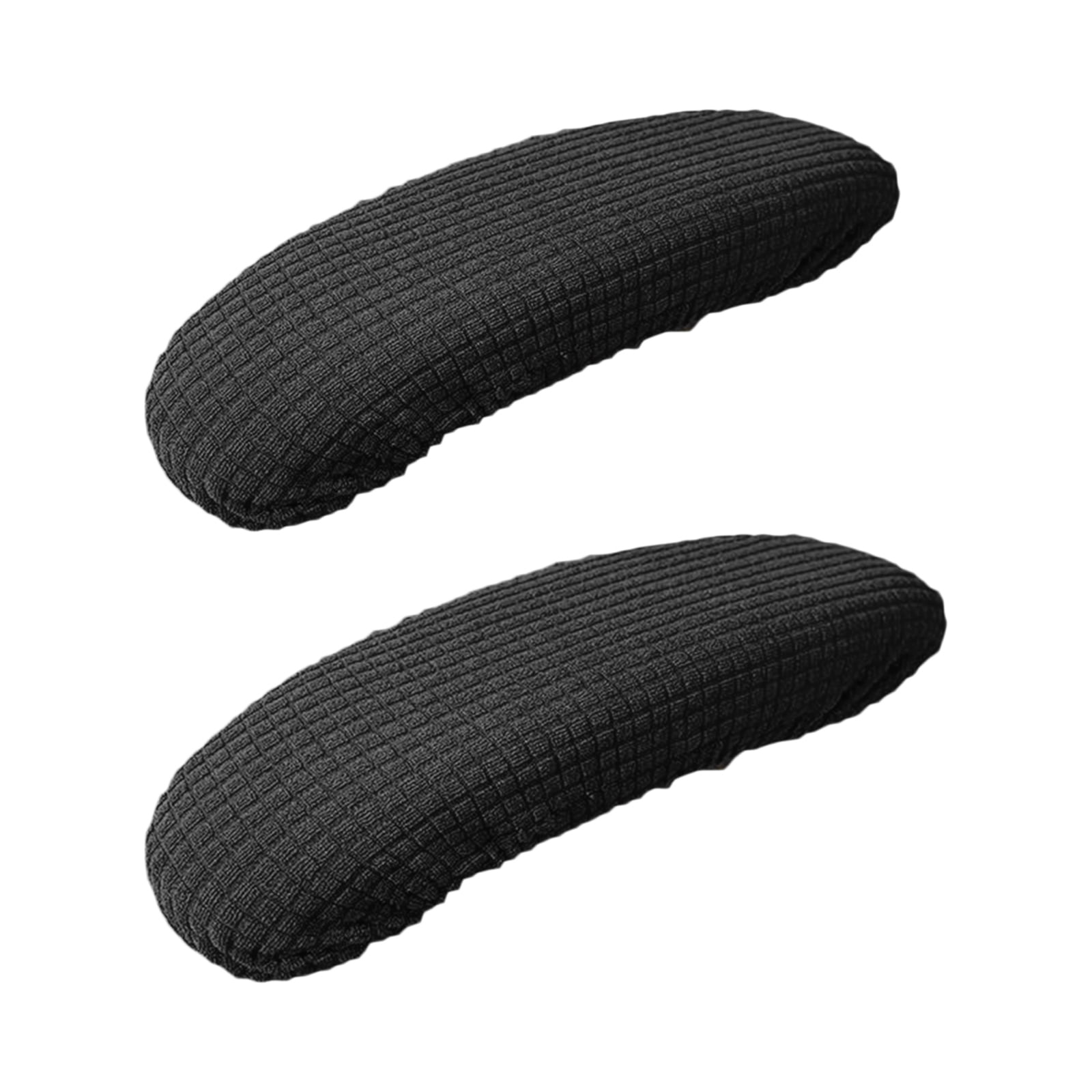 Siruishop Elastic Chair Armrest Covers Office Desk Chair Pads Elbow Arm Rest Protectors Black Black