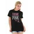 thumbnail image 5 of Pink Ribbon Cure Breast Cancer Awareness Women's Graphic T Shirt Tees Brisco Brands S, 5 of 5