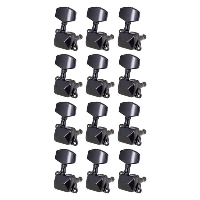 Cateissary 6 piezas de clavijas de afinación exquisitas teclas de botón de afinador botones de instrumentos de música piezas de guitarras para Tipo 2 2piezas