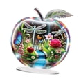 thumbnail image 4 of Decoración de manzanas coloridas 2d de decoración plana Ornament decorativo con base para gabinete, 4 of 7