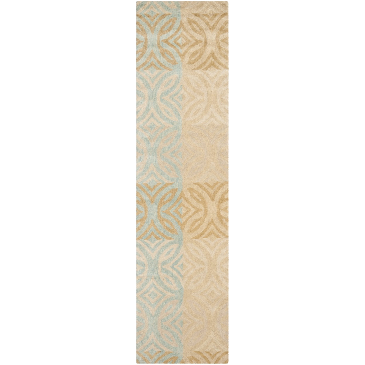 SAFAVIEH Wyndham Jacinth Geometric Area Rug, Beige/Multi, 7' x 7' Square