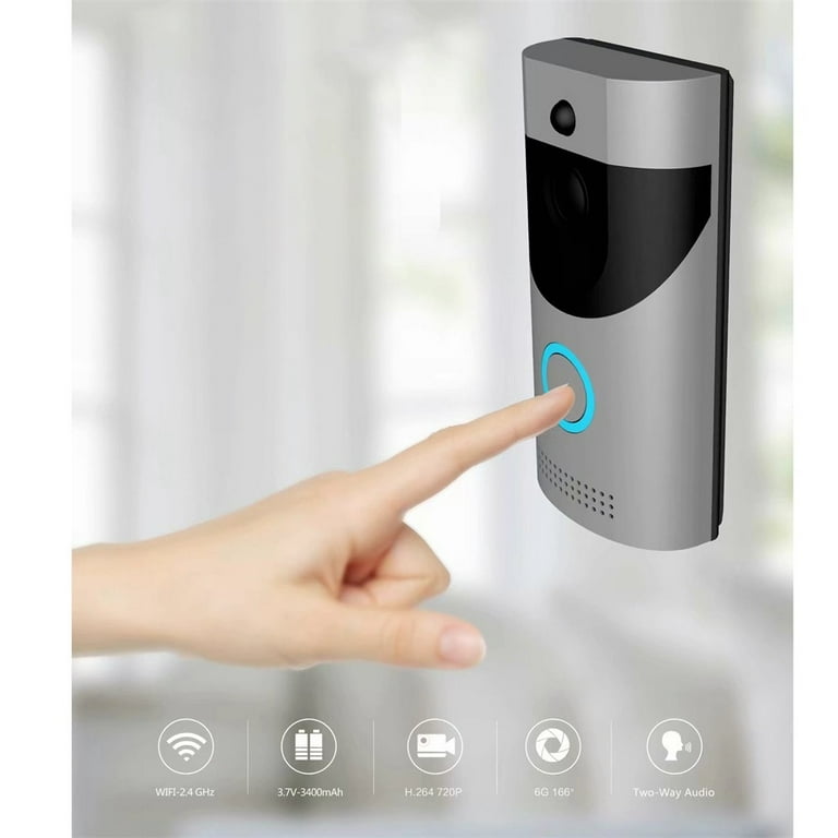 Oggfader Ring Doorbell Camera Wireless Visual Voice Intercom Wifi - Main Image