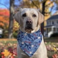 thumbnail image 2 of Dog Bandana 1 Pack,Blue Baseball Silhouette Pattern Bandanas for Dogs,Cat Bandana,Small/ Large Dog Bandana 2 Size,Dog Bandanas, 2 of 6