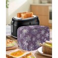 thumbnail image 4 of Purple Snowflake Christmas Small Toaster Cover 2 Slice, Kitchen Appliance Covers, Xmas Snowflake Winter Toaster Oven Cover with Loop, Bread Machine Cover Polyester Dust Cover Protection, 4 of 4