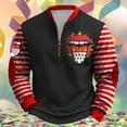 thumbnail image 4 of Camisa de Manga Larga de Poliéster Hombres Camuflaje Imprimir Media Cremallera Pullover Cuello Redondo Top, Hombres Camisas de Manga Larga Desgaste Al Aire Libre Casual, 4 of 4