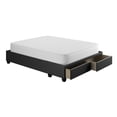 thumbnail image 5 of Boyd Sleep Parma Upholstered Faux Leather Platform Storage Bed, Queen, Black, 5 of 12