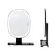 thumbnail image 2 of LED Wall Mounted Makeup Mirror Bathroom Antifog Shaving Mirror Black 12x8.66in with LED Light, Storage Shelf, Hooks, Space-Saving Vanity Wall Mirror, 2 of 6