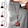 thumbnail image 3 of Small Bag Necklace Vintage Leather Coin Purse Bag V9A9 F7X6 R9B5 C9N5, 3 of 8