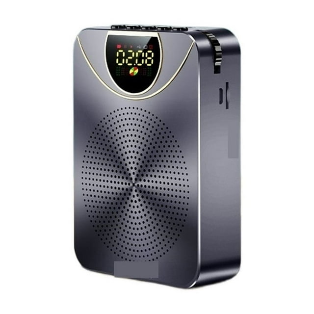 Wireless Clock Megaphone Voice Amplifier Teacher Guide Microphone Speaker 5W Support TF Card U Disk Connection ,Comfortable and Portable