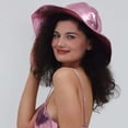 thumbnail image 2 of Aocisk Stylish Bucket Hat Outdoor Event Accessory Party Wear Versatile All Season Sun Pink one size, 2 of 4