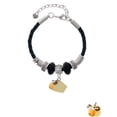 thumbnail image 2 of Delight Jewelry Resin Ram Best Friend Celtic Knot Leather Bead Bracelet, 7"+2" Extender, 2 of 4