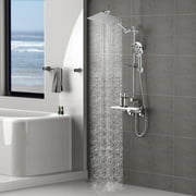 Doulami Shower Head, 8 inch Rain Showerhead, 10 Stage Shower Filtered , 10 Spray Setting, 3 Mode, 2 in 1 Combo